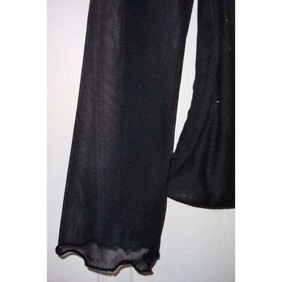 Women's Helene Blake Long-Sleeved Sequin Mock Wrap Blouse (Size Small) - Picture 6 of 8